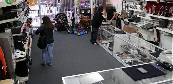  Caught pawnshop thief pussyfucked by broker